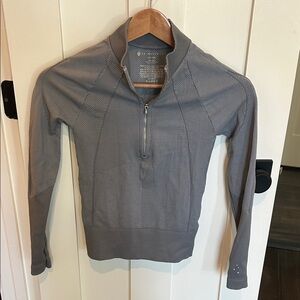 FP Movement by Free People Gray Half-Zip Sweatshirt